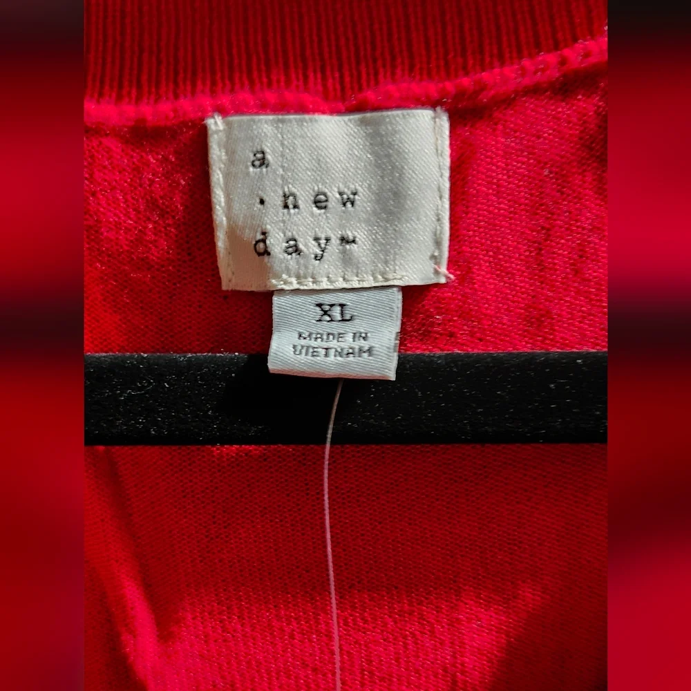 a new day Red V-Neck Blouse - Picture 3 of 3
